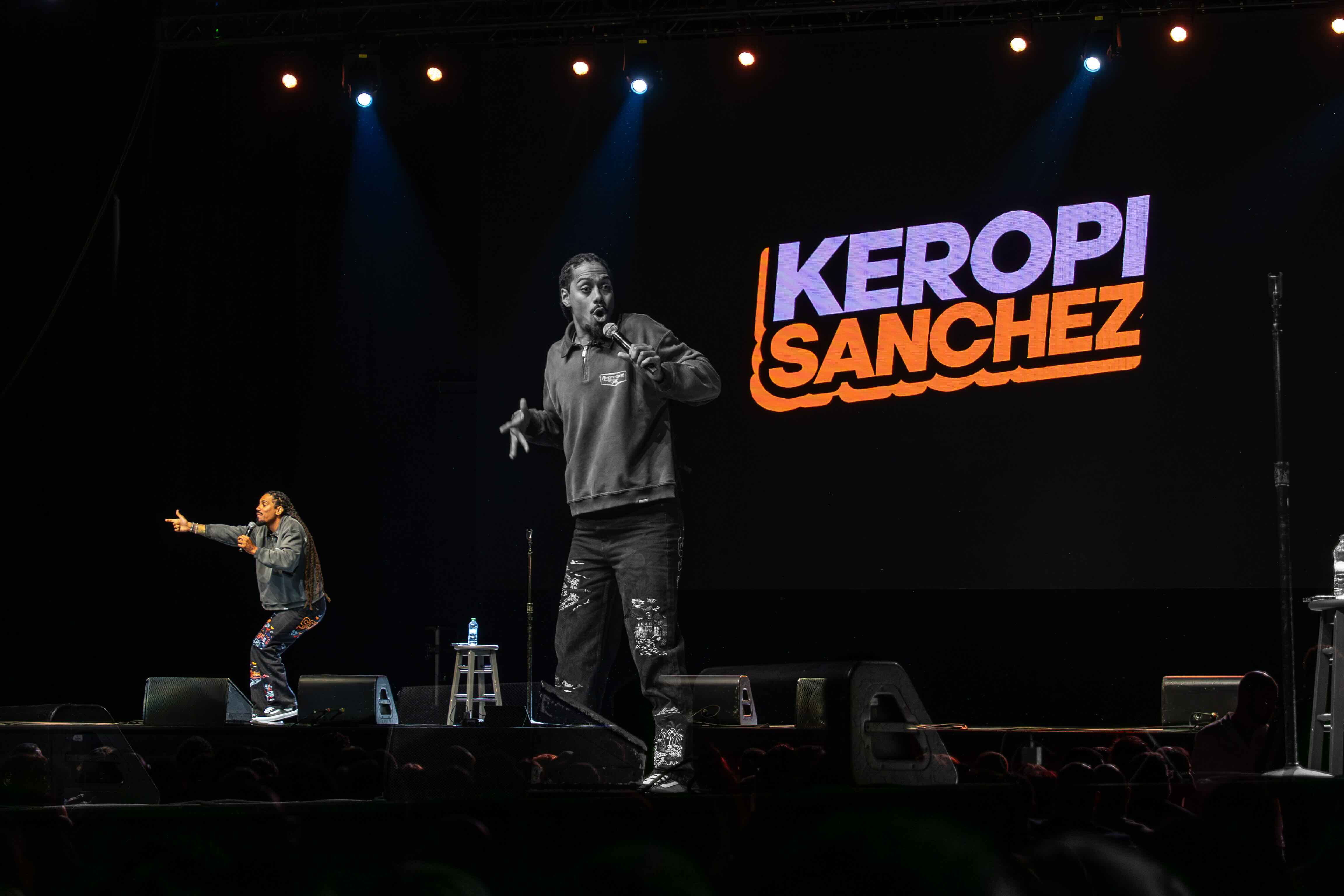 Keropi Sánchez en tarima